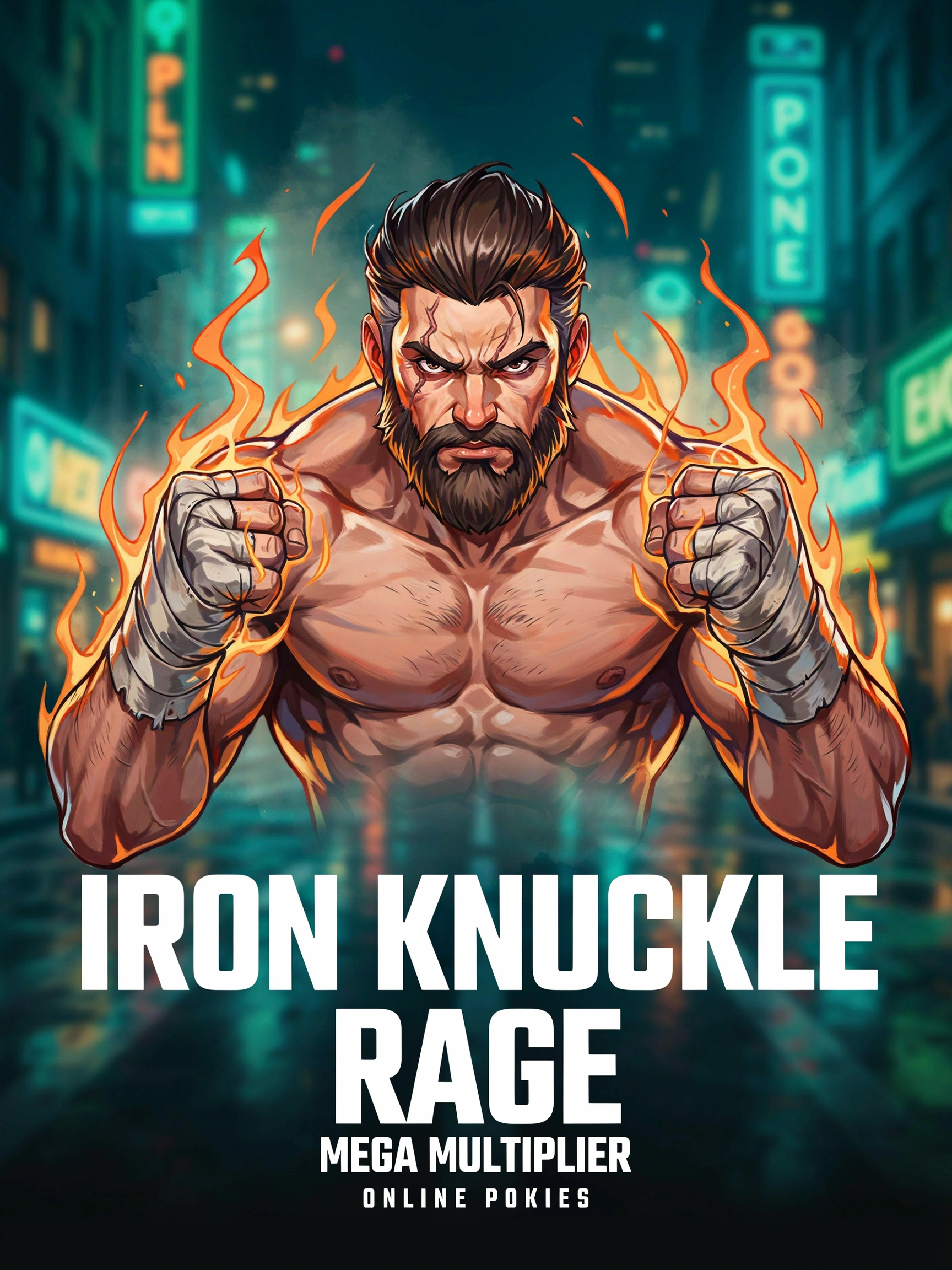 Screenshot of the Fist of Destruction Mega Multiplier pokie