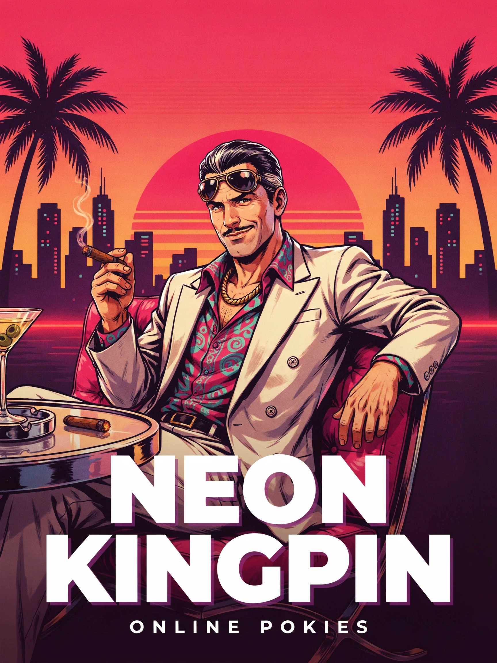 Retro Gangster pokie game artwork